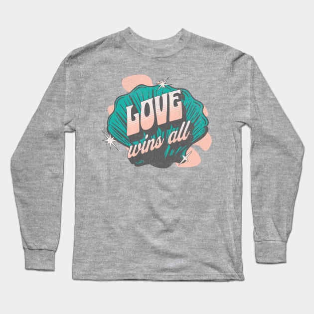 IU love wins all typography uaena | Morcaworks Long Sleeve T-Shirt by Oricca